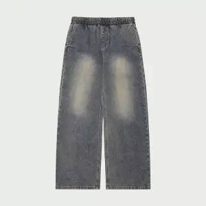 [행텐]여성 울트라 소프트 밴딩 와이드 기모 데님팬츠_237(10540-155-810-10)