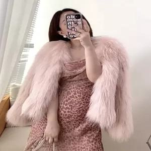 틴다샵 페이크퍼자켓 무스탕 퍼 밍크 페이크 페이크퍼