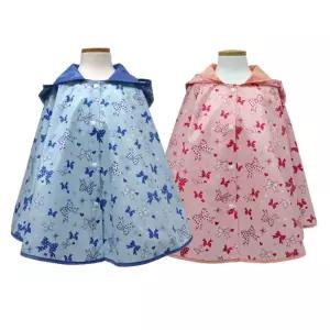 유아동 어린이 판초우의-리본 / 우비 비옷 레인코트