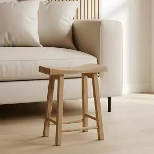 [나인홈가구]레이 풋 스툴 발받침대 화장대의자 원목 현관 보조 의자 2colors