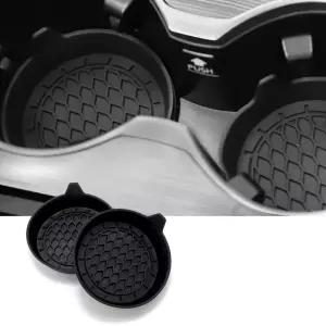 픽스온 자동차 컵받침 소음 방지 매트 컵홀더 차량 실리콘 패드 2개