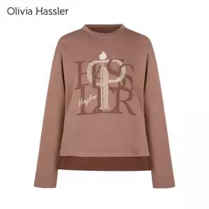 [올리비아하슬러] 하슬러 라운드넥 레이어 긴팔티셔츠_OHBWTS702