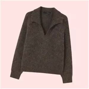 보니스팍스 79 ㅣ오픈 트임 카라 루즈핏 긴팔 롱슬리브 니트 니트티 스웨터 티셔츠 상의 (XP4KT008L0) 4490