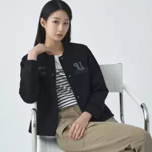 [지센] 여성 네오프렌 니트립 숏 점퍼 LSJPO256_BK