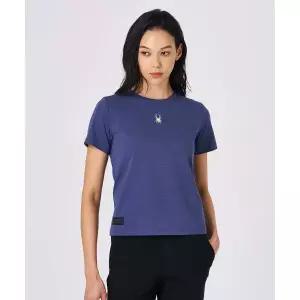 매장정품 스파이더 SPYDER 여성 트레이닝 메쉬 배색 티셔츠 SPKMCNRS251WPPL 188324