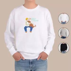 [하프클럽/알티피아]맨투맨 전색상 디어마이펫 하트 하트 프린트셔츠