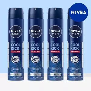 맨 데오드란트 스프레이 쿨 킥 200ml 4개