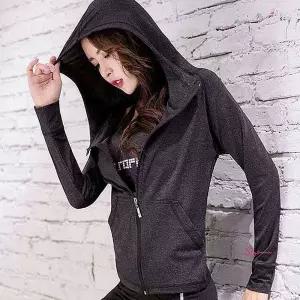 여자 스포츠 데일리 후드 단품 트레이닝 집업jkl394