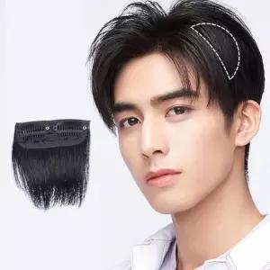 남성 간편 착용 댄디 스타일 옆머리 윗머리 부분 가발