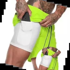 캐주얼바지 남성 형광 카모 헬스 런닝복 트레이닝반바지