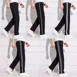 회색라인 블랙 트레이닝 바지 교복 생활복 스쿨룩 중학교체육복 트레이닝복세트 츄리닝