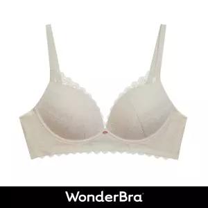 [Wonderbra] 원더브라 로맨틱 레이스 노와이어 브라 라이트크림 WBWBR6M01T