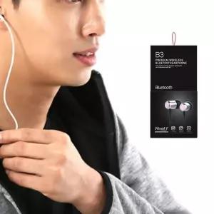 이어폰 핑크블랙 무선 HUGU B3 블루투스