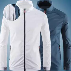 남성용 가볍고 스타일리시한 방풍 방수 재킷 바람막이