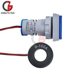 엠비언트 볼트게이지 볼트메타 AC 50-500V 광장 LED 디지털 전압계 110V 자동차 테스터 감지기