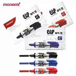 (대성문구) 모나미 매직캡 1타x12자루/012515/유성매직/사각닙유성매직/매직