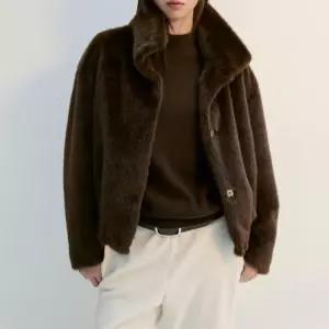 하프넥 페이크 퍼 밴딩 자켓 SWFJKP41010