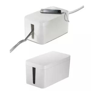 멀티탭 케이블 전선 정리함 소형 25x13cm 1P 화이트/전기선/정리/멀티콘센트/박스/보관함/케이스/용품