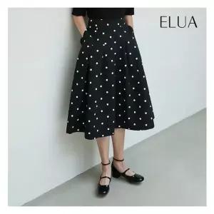 [엘루아] 도트 스커트_블랙