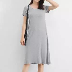 홈웨어 일상복 라운드 반팔 원피스 리스트 박스핏 (KYR-WFFI2V2)