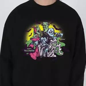 키밍 할로윈 캐릭터 파티 티셔츠 남자 여자 맨투맨