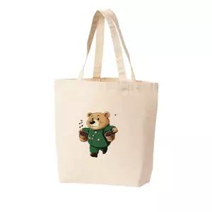 에코백 다양한 색상 사이즈 곰돌이 커피 원두 카페 로스팅