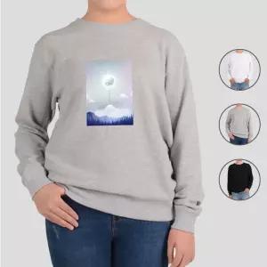 맨투맨 남여공용 보름달 겨울 구름 숲 산 새 디자인