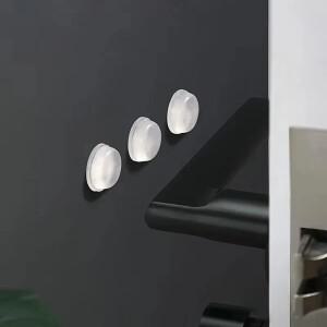 6x2mm 100개 셀프 접착 도어 스토퍼 고무 댐퍼 버퍼 캐비닛 범퍼 실리콘 가구 패드 쿠션 보호 패드