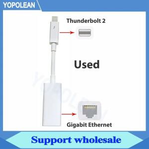 썬더볼트 2 기가비트 이더넷 컨버터 포트 RJ45 와이어 A1433 (맥북 호환 프로 에어 아이맥 맥 프로용)