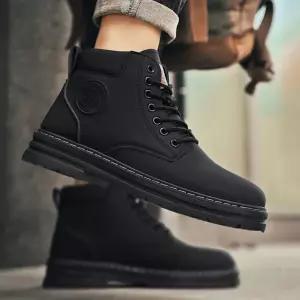 트랜디 베이직 스타일 남성 데일리 키높이 워커 남자 부츠 첼시 높이 방한화 안전화 바이크 앵글 캐주얼구