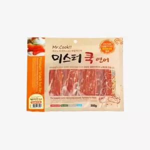 (미스터쿡) 연어 스테이크 (1타 300gx5개)애견간식 애완 반려 건조 영양 강아지육포 동물