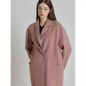 [르오트]울블렌디드 원포켓 여유 루즈핏 미디코트 사이즈 55 88까지_P416544537