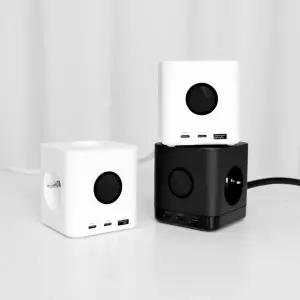 에코너 MT16 멀티탭 큐브 USB 타워형 고용량 디자인 멀티 콘센트 릴선형 1.8M_