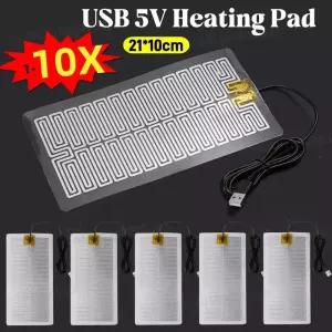 풋워머 발난로 온열기 1-10X 휴대용 온열 패드 USB 5V 히팅 히터 마사지용 몸발을 보온 해주는 겨울용