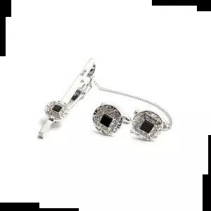 넥타이핀 헨릭 커프스 셋트 HR844