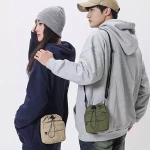 [셀러허브 패션]워싱천미니복조리스트링백