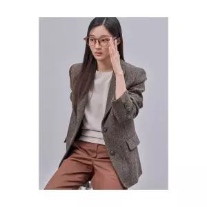 매장정품 빈폴 BEANPOLE LADIES 해리스 트위드 테일러드 자켓 재킷 카키 (BF4911C02H) BF4911C02H 212827