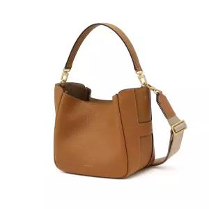 [국내백화점] 헤지스 여성 브라운 로고프린트 소가죽 토트백 핸드백 30대여성가방 40대여성가방