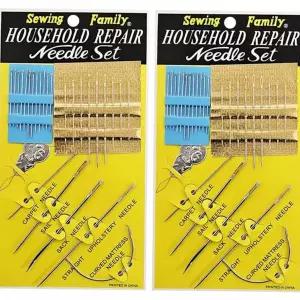 바느질 바늘 세트 수예 재봉 특수 수선 바늘 세트 홈질 돗바늘 천바늘 용수 커튼