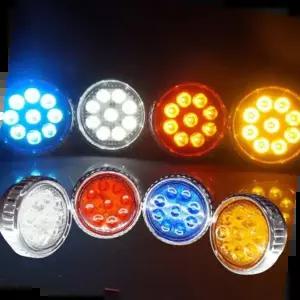 12V 24V공용 차량용 원형 9발 LED경광등 작업등