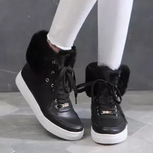 하이탑 퍼트리밍 털 키높이 운동화 스니커즈 겨울 2컬러 [fB5DB31]