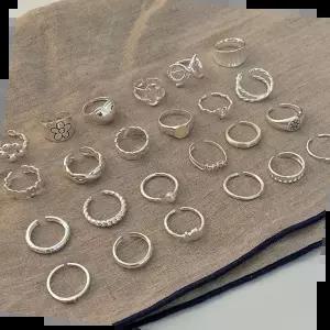(실버925/57종) 데일리 레이어드 실버 은반지 오픈링 모음 순은 실반지