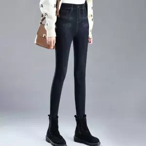 여성 페이크 청바지st 데님 레깅스 신축성 쫄바지 타이즈 썸머 9부