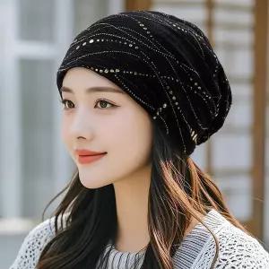 [셀러허브]꽃무늬 패턴 중년 얇은 비니 항암모자 6color LM-0721 (S41470278)