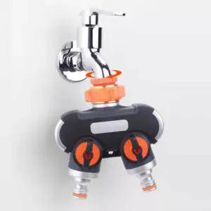 수압조절 커넥터 2구 다용도 수도분배기 수도꼭지