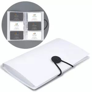 밴딩형 포카앨범 화이트 240칸 명함수첩 사진 케이스 포토카드앨범