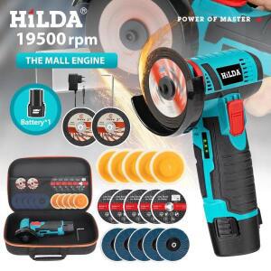 HILDA 12V 소형 무선 앵글 그라인더 미니 포함) 폴리셔(다이아몬드 절단용)