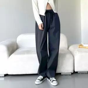 체형커버 루즈핏 바지 옆라인 배색 밴딩 조거 팬츠여자편한 치마반 여자숏 여성편한반 여름옷 포켓와이드