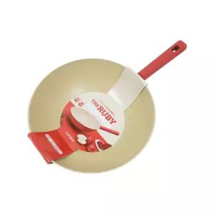 로이첸 더루비 궁중팬 30cm요리 볶음 후라이 프라이 코팅 업소용 가정용 주방용품 튀김 조리