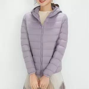 오리털 후드패딩 경량패딩 블랙 화이트 여성패딩점퍼